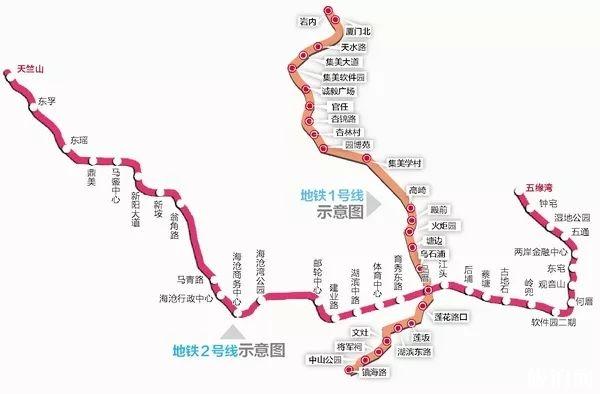 厦门地铁2号线票价多少钱