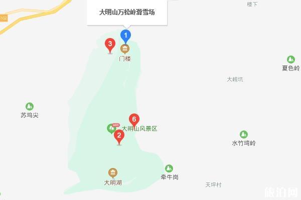 2019-2020年大明山万松岭滑雪场开放时间