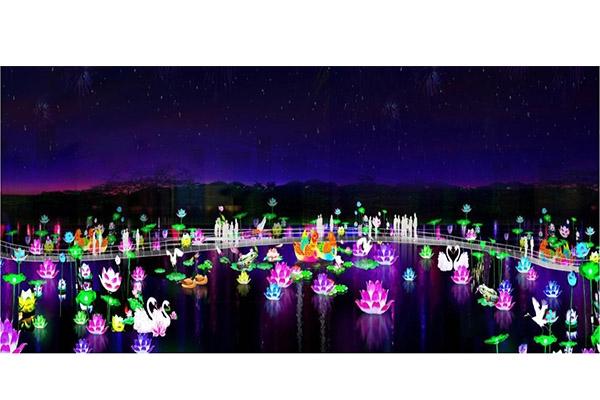 潍坊峡山水中央公园灯会 2020无人机表演什么时候开始