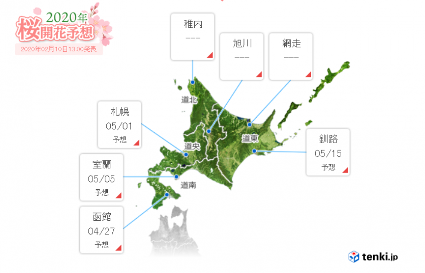 日本櫻花預測網站有哪些 2020日本櫻花花期