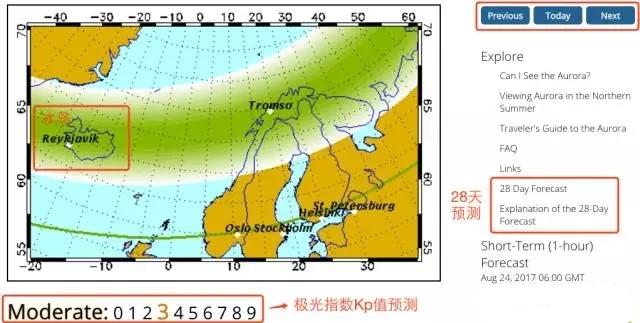 冰島極光最佳觀測時間-極光預測網(wǎng)站