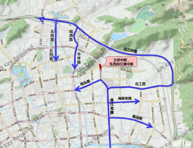 鶴林高架橋施工交通管制 3月13日起福州調整公交線路