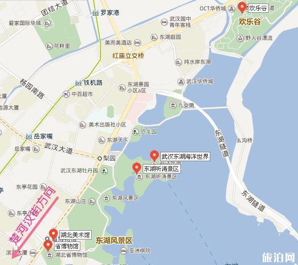 武昌的景点分布在哪里 附景点地图