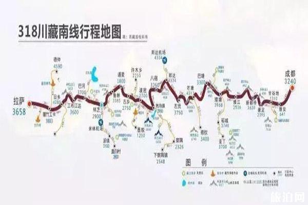 入藏公路哪条路最好 附地图