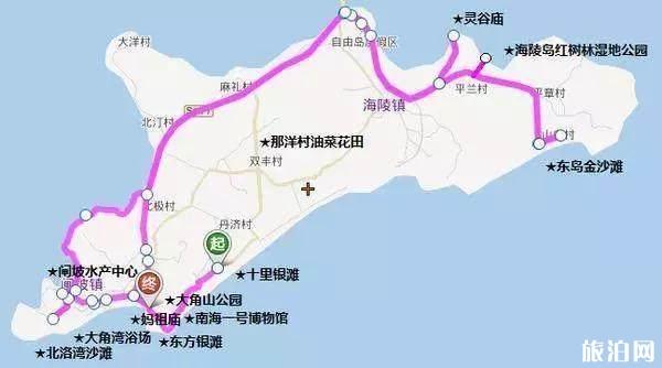 广东阳江海陵岛景点分布地图 附美食地点