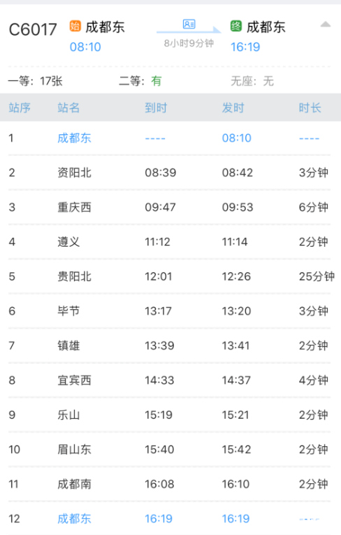2020川渝贵高铁环线开通时间-高铁票价站点及发车时间