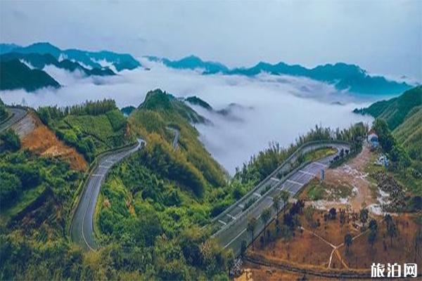 余姚四明山盘山公路起点和终点 附线路图