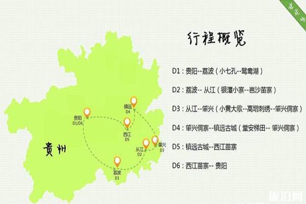 貴州旅游景點分布地圖 貴州旅游行程怎么規劃