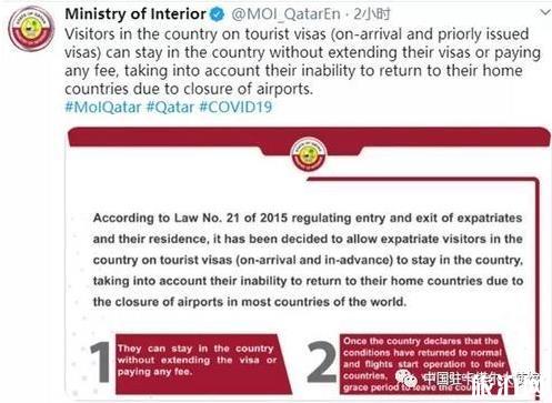 2020卡塔尔签证最新政策