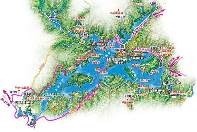 千岛湖景点盘点 千岛湖岛屿分布地图-全攻略