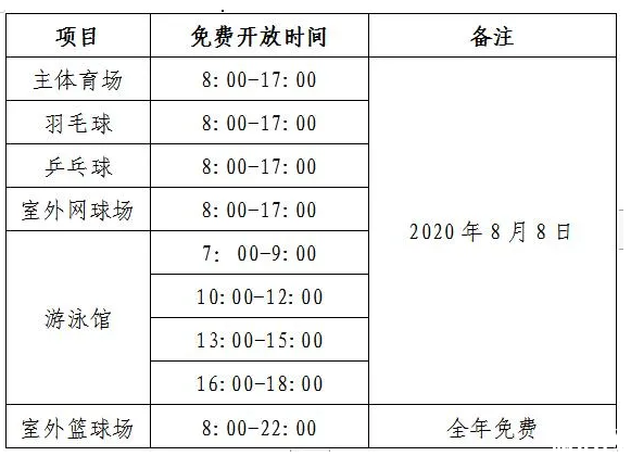 8月8日全民健身日南昌免費(fèi)項(xiàng)目場(chǎng)館及開(kāi)放時(shí)間