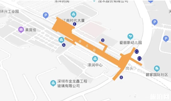 2020深圳地铁10号线站点出入口汇总