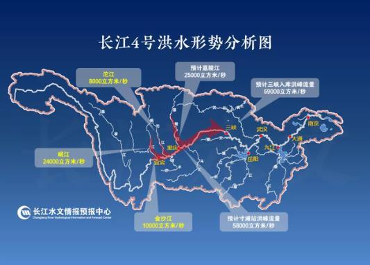 长江2020年第4号洪水形成 受灾城市及关闭景点