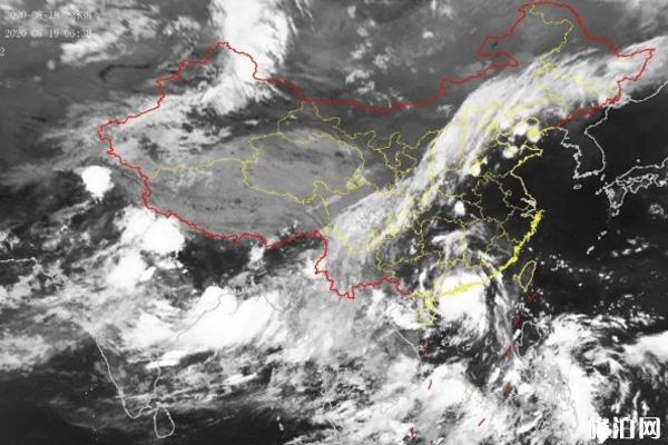 8月19日台风海下斯导致上海挨消航班