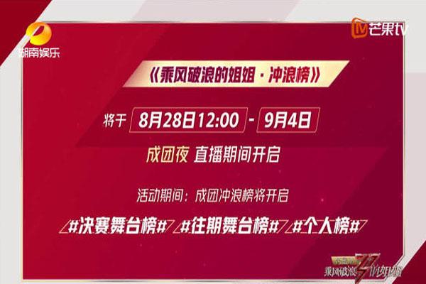 乘风破浪的姐姐成团夜嘉宾阵容-直播时间平台-投票方式