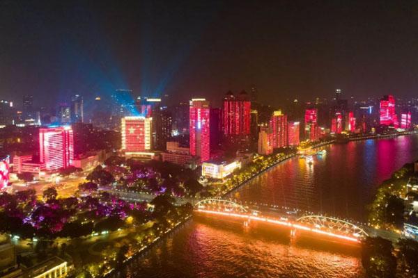2020广州珠江北岸国庆灯光秀亮灯时间 主题内容