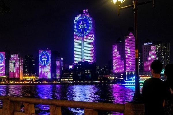 2020国庆广州珠江北岸24栋灯光秀最佳观赏地点