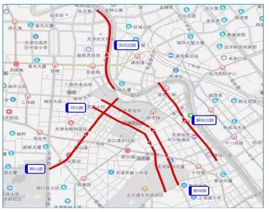 2020天津国庆热门景区拥堵路段及返程易堵路段