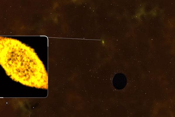 黑洞撕裂恒星瞬间 视频记录观看