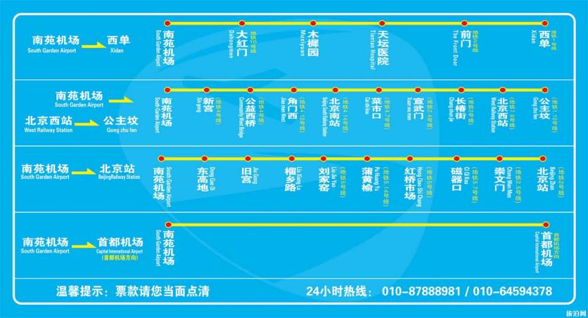2020北京南苑机场大巴时刻表+机场停车过夜费用
