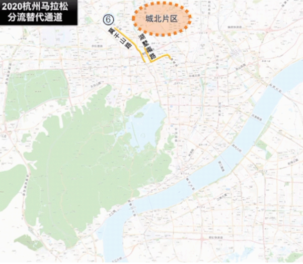 2020杭州马拉松交通管制时间及路线