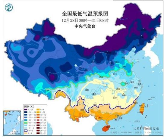 今冬首個寒潮黃色預警發布 影響區域有哪些