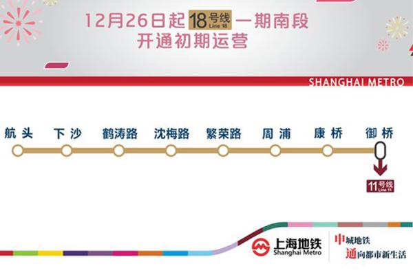 上海地铁18号线什么时候通车 上海地铁18号线线路图