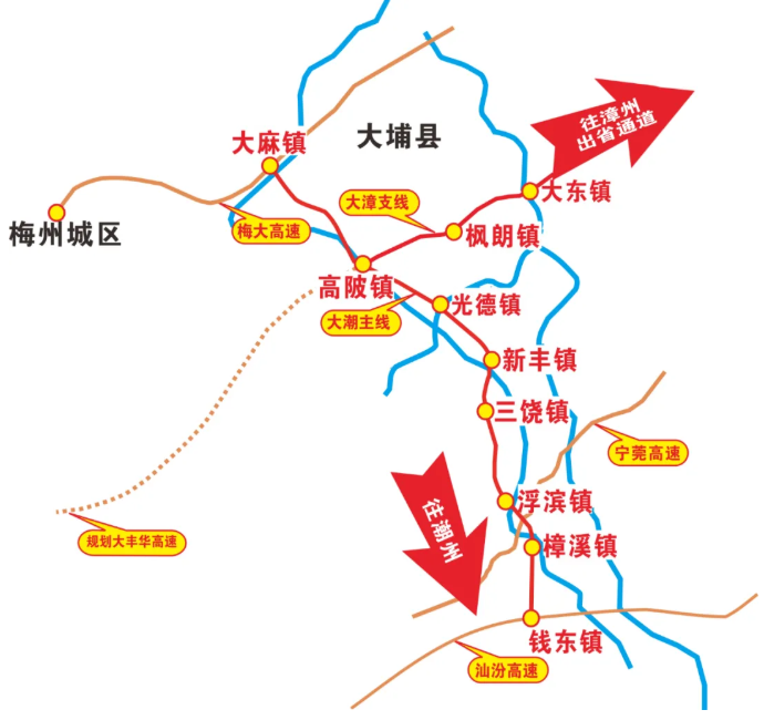 广东1月开通高速公路线路图