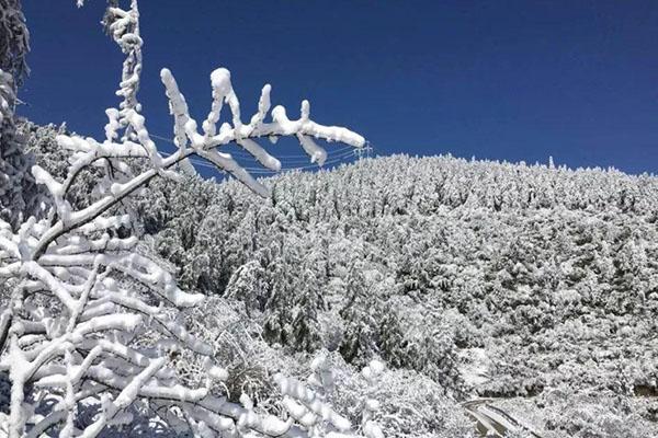 2021重慶武陵山大裂谷賞雪景攻略