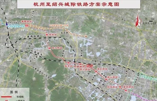 杭紹城際鐵路通車時間 杭紹城際鐵路線路圖