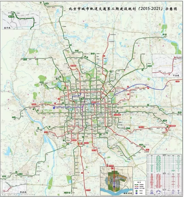 2021北京預計開通的地鐵有哪些