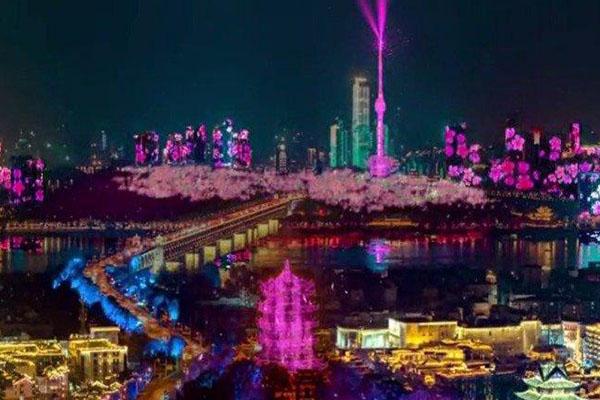 2021武汉樱花主题灯光秀时间-最佳观赏地点