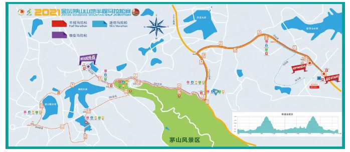2021金坛茅山山地半程马拉松比赛时间及比赛路线图