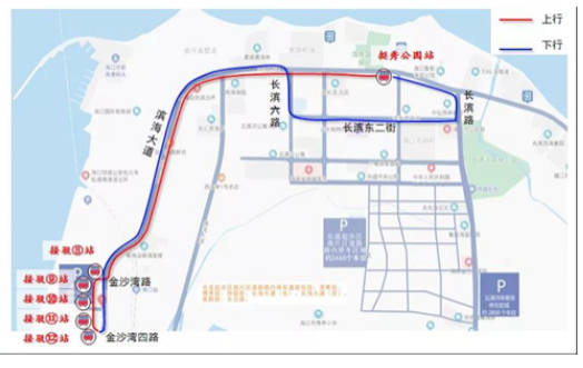 2021海口消博會進退場停車攻略-免費接駁車站點