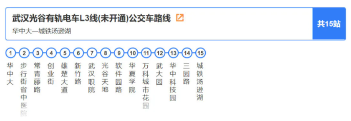 武汉有轨电车l3什么时候开通