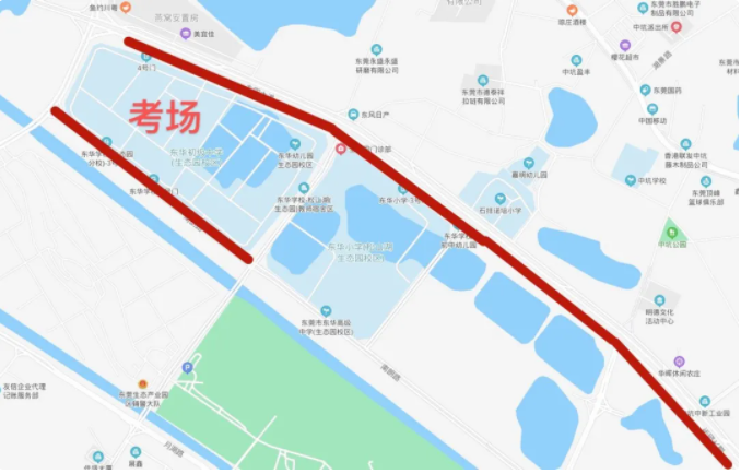 2021东莞中考交通管制时间及路段