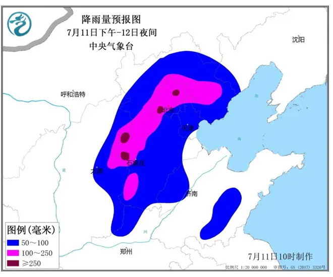7月12日北京暴雨关闭景区名单 北京防汛黄色预警