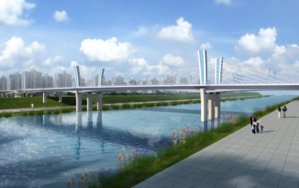 金桂路跨浏阳河大桥最新进展
