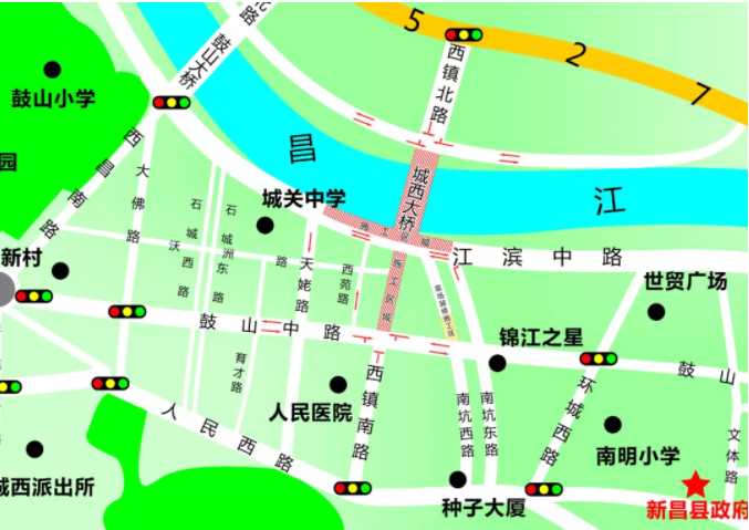 2021绍兴南昌江滨中路及西镇路段施工交通管制时间