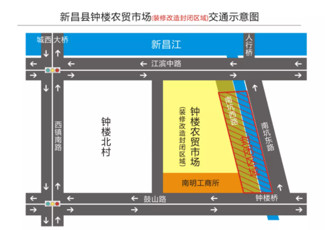 2021绍兴南昌江滨中路及西镇路段施工交通管制时间