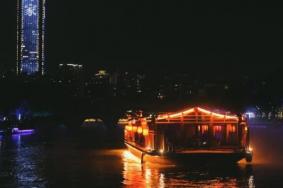 2021受台风灿都影响温州塘河夜画游船停航
