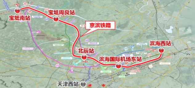 2021天津宝坻高铁规划图最新