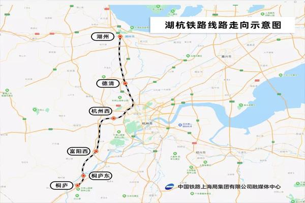 湖杭铁路详细线路图 湖杭铁路最新消息