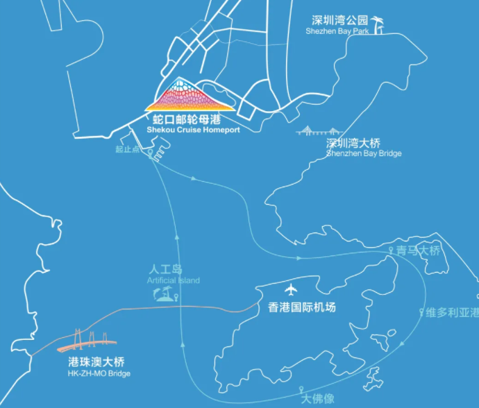 深圳环香港大屿山航线沿途风景介绍2021