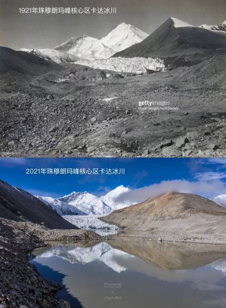 珠穆朗玛峰一百年对比照 来看看以前的样子和现在的样子区别有多大