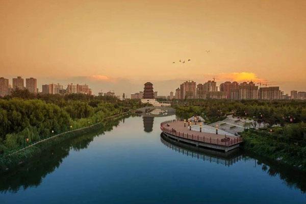 2021西安汉城湖景区大风阁博物馆暂时闭馆