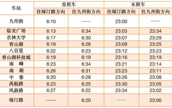 2022杭州元旦假期地铁运营时间