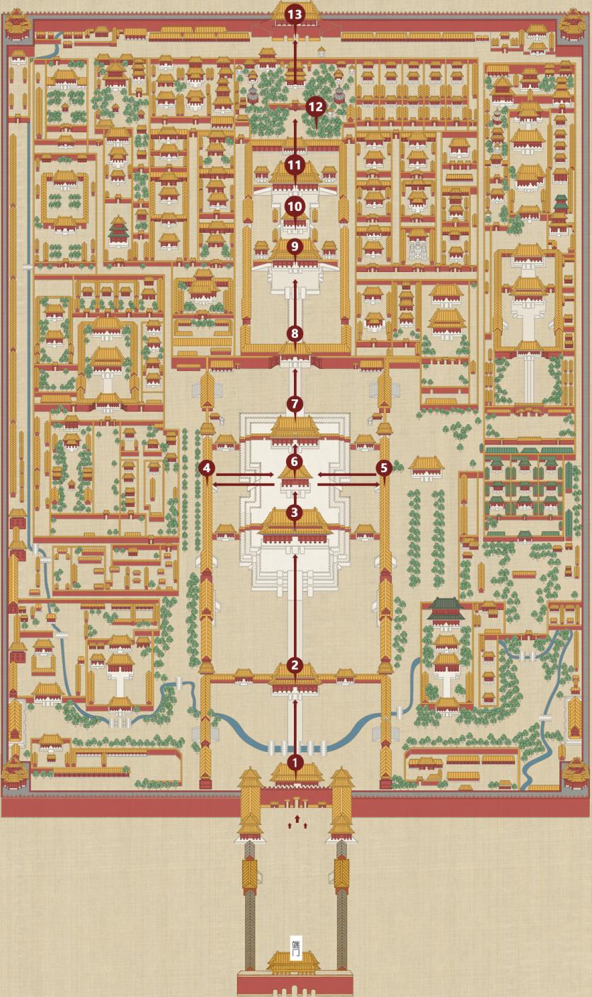 北京故宫最佳游览路线怎么走