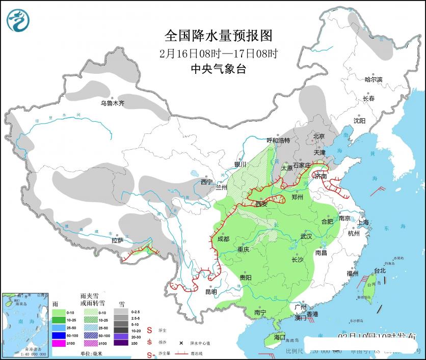 11日至13日大范围雨雪将影响我国大部