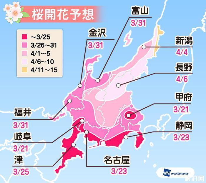 日本看樱花最好的时间 2022日本樱花预测开放时间+最佳观赏地点